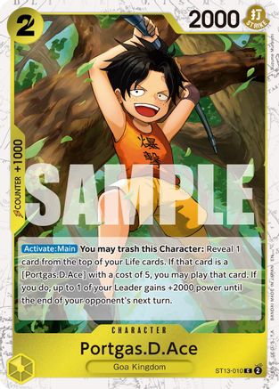 Portgas.D.Ace - ST13-010 (Pirate Foil) [Premium Booster -The Best- Vol. 2] Common