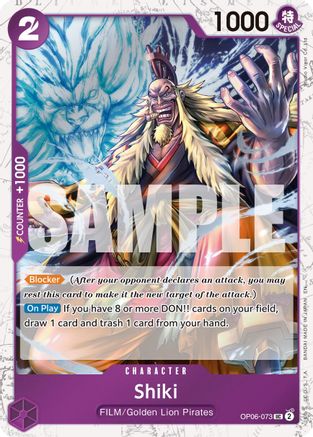 Shiki (Pirate Foil) [Premium Booster -The Best- Vol. 2] Uncommon