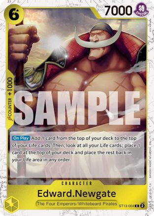 Edward.Newgate - ST13-004 (Pirate Foil) [Premium Booster -The Best- Vol. 2] Common