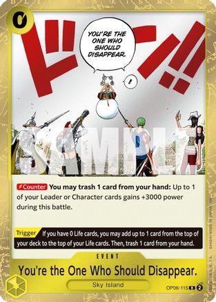 You're the One Who Should Disappear (Reprint) [Premium Booster -The Best- Vol. 2] Rare