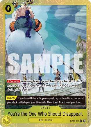 You're the One Who Should Disappear (Alternate Art) [Premium Booster -The Best- Vol. 2] Rare