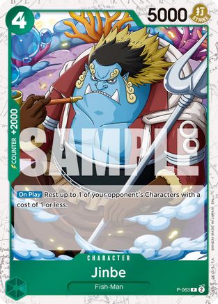 Jinbe - P-063 (Pirate Foil) [Premium Booster -The Best- Vol. 2] Promo