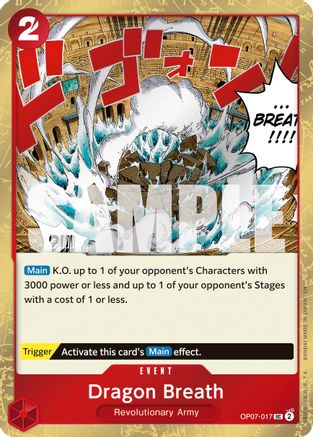 Dragon Breath (Pirate Foil) [Premium Booster -The Best- Vol. 2] Uncommon