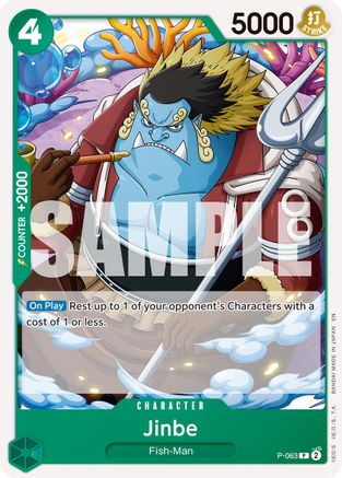 Jinbe - P-063 (Reprint) [Premium Booster -The Best- Vol. 2] Promo