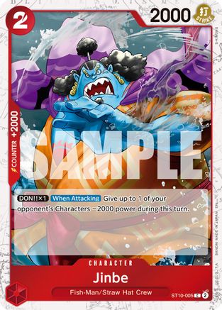 Jinbe - ST10-005 (Pirate Foil) [Premium Booster -The Best- Vol. 2] Common