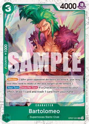 Bartolomeo (Pirate Foil) [Premium Booster -The Best- Vol. 2] Uncommon