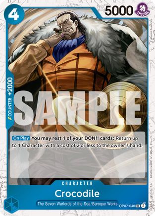 Crocodile - OP07-040 (Pirate Foil) [Premium Booster -The Best- Vol. 2] Uncommon