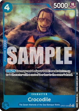 Crocodile - OP07-040 (Alternate Art) [Premium Booster -The Best- Vol. 2] Uncommon