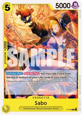 Sabo - P-073 (Reprint) [Premium Booster -The Best- Vol. 2] Promo