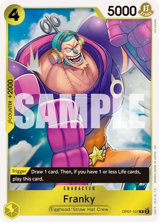 Franky - OP07-107 (Reprint) [Premium Booster -The Best- Vol. 2] Rare