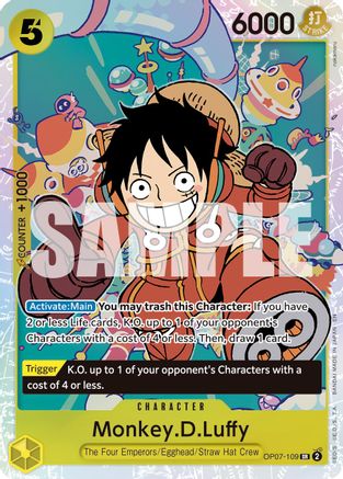 Monkey.D.Luffy - OP07-109 (Reprint) [Premium Booster -The Best- Vol. 2] Super Rare