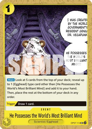 He Possesses the World's Most Brilliant Mind (Reprint) [Premium Booster -The Best- Vol. 2] Uncommon