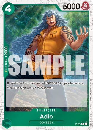 Adio (Pirate Foil) [Premium Booster -The Best- Vol. 2] Promo