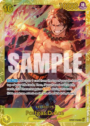 Portgas.D.Ace - OP07-119 (Reprint) [Premium Booster -The Best- Vol. 2] Secret Rare