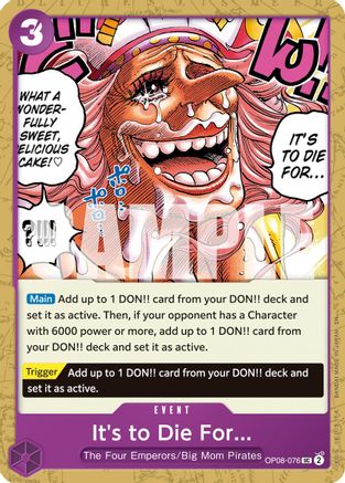 It's to Die For (Reprint) [Premium Booster -The Best- Vol. 2] Uncommon