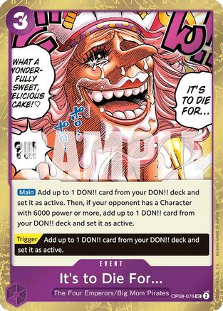 It's to Die For (Pirate Foil) [Premium Booster -The Best- Vol. 2] Uncommon
