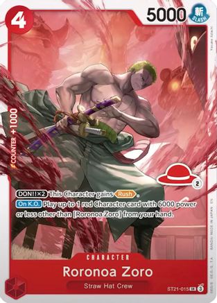 Roronoa Zoro - ST21-015 (Luffy Deck) [Learn Together Deck Set] Super Rare
