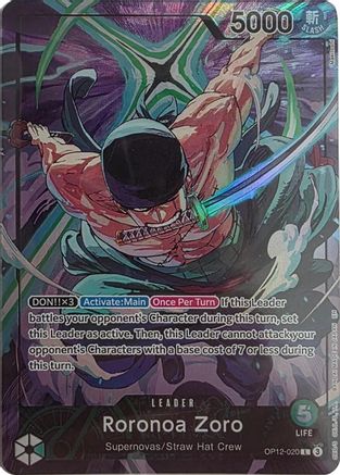 Roronoa Zoro - OP12-020 (Official Playmat Limited Edition Vol.4) [One Piece Promotion Cards] Leader