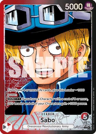 Sabo (004) (Alternate Art) [Carrying On His Will] Leader