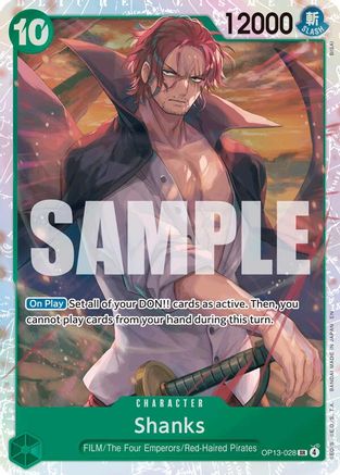 Shanks (028) [Carrying On His Will] Super Rare
