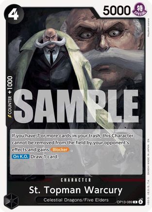 St. Topman Warcury [Carrying On His Will] Rare