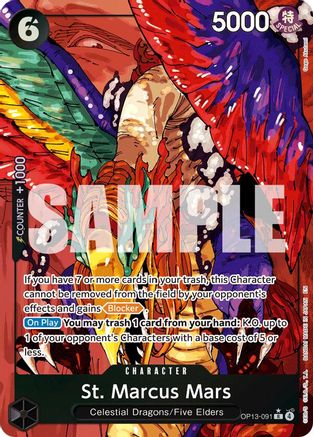 St. Marcus Mars (Alternate Art) [Carrying On His Will] Rare