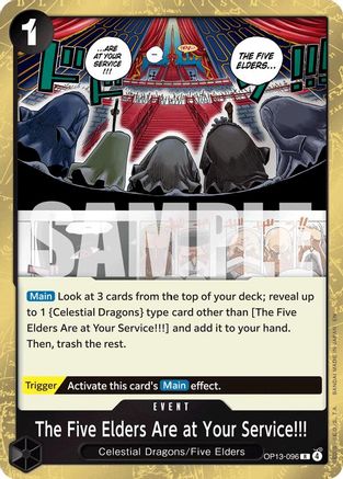 The Five Elders Are at Your Service!!! [Carrying On His Will] Rare