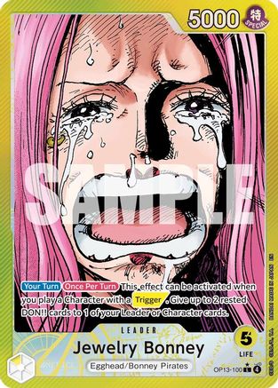 Jewelry Bonney (100) (Alternate Art) [Carrying On His Will] Leader