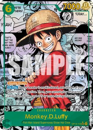 Monkey.D.Luffy (118) (Manga) [Carrying On His Will] Secret Rare