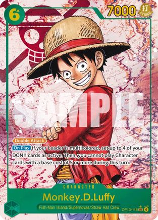 Monkey.D.Luffy (118) (Parallel) [Carrying On His Will] Secret Rare