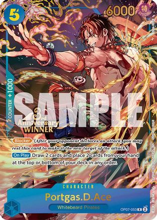 Portgas.D.Ace - OP07-053 (3rd Anniversary Winner) [One Piece Promotion Cards] Rare
