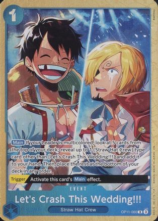 Let's Crash This Wedding!!! (Premium Card Collection -Best Selection Vol. 5-) [One Piece Promotion Cards] Rare