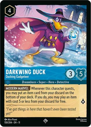 Darkwing Duck - Dashing Gadgeteer (150/204) Winterspell (Non-Foil)