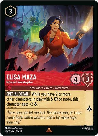 Elisa Maza - Intrepid Investigator (122/204) Whispers in the Well (Cold Foil)