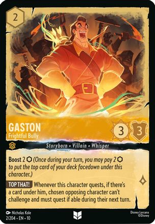Gaston - Frightful Bully (2/204) Whispers in the Well (Cold Foil)