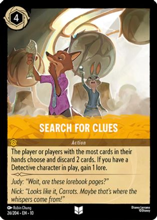 Search For Clues (26/204) Whispers in the Well (Cold Foil)