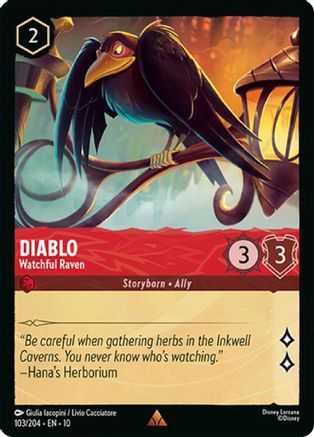 Diablo - Watchful Raven (103/204) Whispers in the Well (Cold Foil)