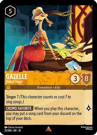 Gazelle - Ballad Singer (25/204) Whispers in the Well (Cold Foil)