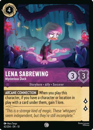 Lena Sabrewing - Mysterious Duck (42/204) Whispers in the Well (Cold Foil)