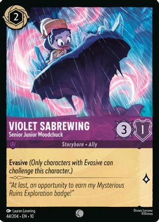 Violet Sabrewing - Senior Junior Woodchuck (44/204) Whispers in the Well (Cold Foil)