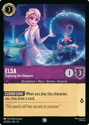 Elsa - Exploring the Unknown (45/204) Whispers in the Well (Cold Foil)