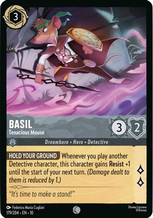 Basil - Tenacious Mouse (179/204) Whispers in the Well (Cold Foil)