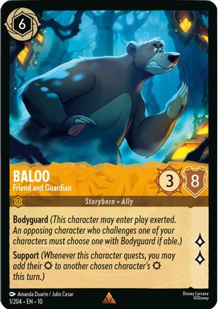 Baloo - Friend and Guardian (1/204) Whispers in the Well (Cold Foil)