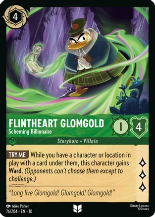 Flintheart Glomgold - Scheming Billionaire (76/204) Whispers in the Well (Cold Foil)