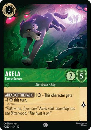 Akela - Forest Runner (90/204) Whispers in the Well (Non-Foil)