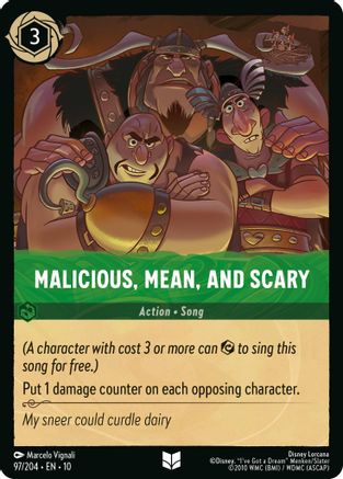 Malicious, Mean, and Scary (97/204) Whispers in the Well (Cold Foil)