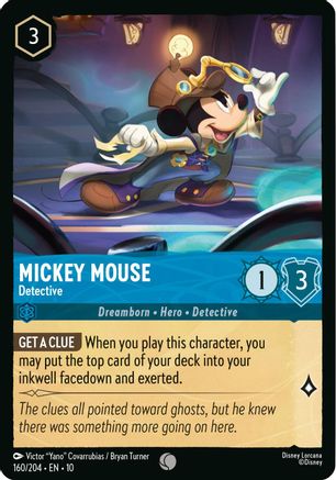 Mickey Mouse - Detective (160/204) Whispers in the Well (Non-Foil)