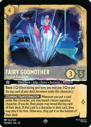 Fairy Godmother - Magical Benefactor (192/204) Whispers in the Well (Cold Foil)