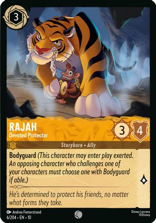 Rajah - Devoted Protector (6/204) Whispers in the Well (Cold Foil)