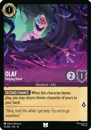 Olaf - Helping Hand (57/204) Whispers in the Well (Cold Foil)